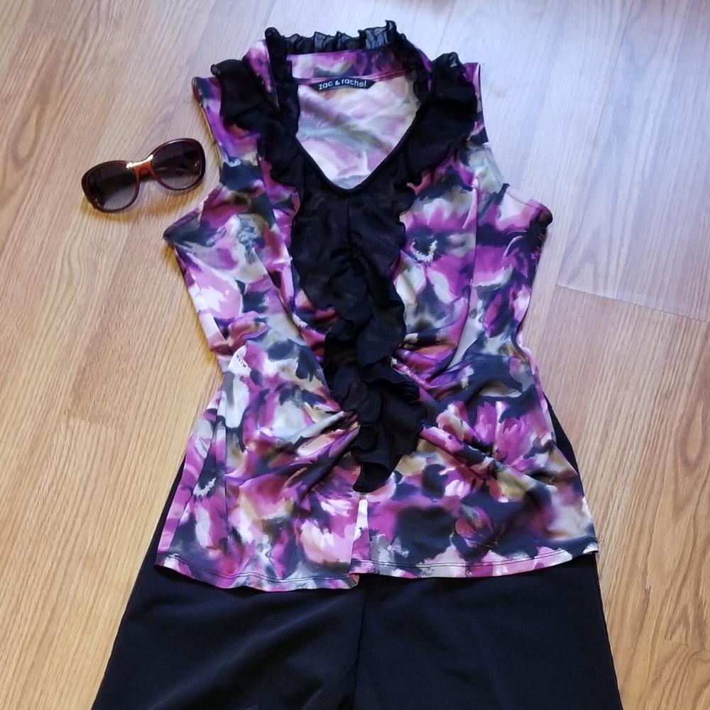 Zac & Rachel watercolor sleeveless top
